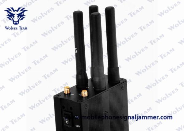 3G 4G Mobile Handheld Signal Jammer 250x75x34mm Dimension Easy Operation