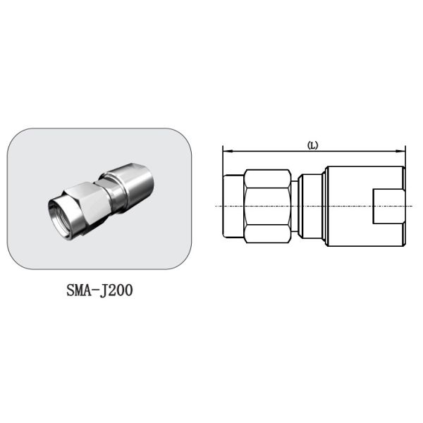 Conector de bronze do homem SMA RF do mini tamanho para o cabo de LMR200 MF147B CXN3449