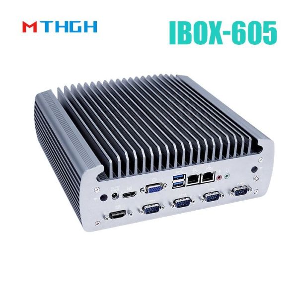 Intel Core I5-8500T Fanless Industrial Mini PC with All Aluminum Chassis for Entry Exit Terminal