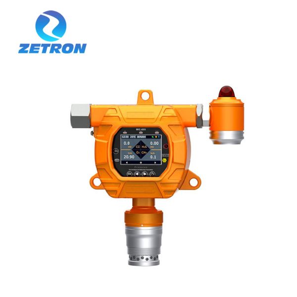 Zetron MIC600-CO/O2/H2S/LEL Divisão 1 Padrões Detector de Gás Multifixo Fixo com Umidade de Operação de 10-95% RH