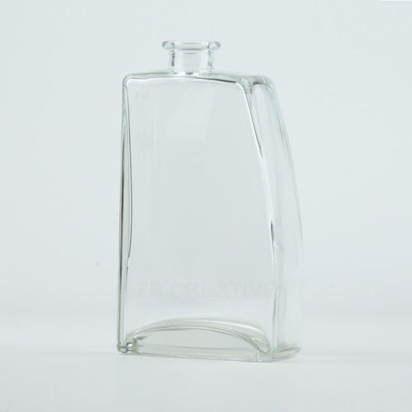 White Whiskey Crystal Glass Bottle 750ml Cork Top For Spirits 825g CY-838