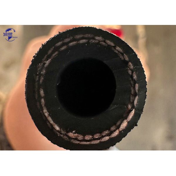 Flexible Fiber Braided Black Wrapped And Smooth Hydraulic Oil Hose En854 1te 2te 3te