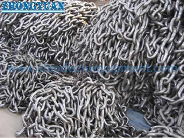 MIL-C-22521C Open Link Coast Guard Buoy Mooring Chain | 13–48 mm Studless Welded Chain