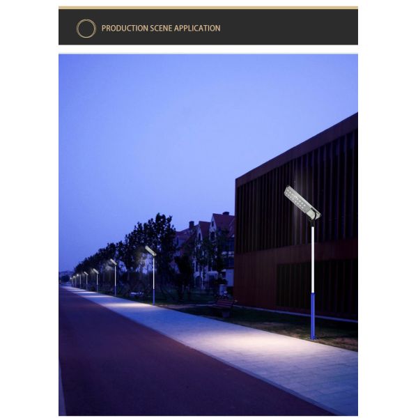 160W Integrated LED Solar Street Light Design 8 Heads  Bison Type  717x357x50mm