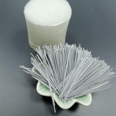 Synthetic Macro Polypropylene Concrete PP Fiber For Screed grey