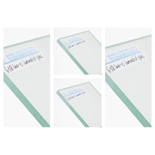 Clear Energy Efficient Low E Laminated Glass 6.76mm 12.38mm For Curtain Wall