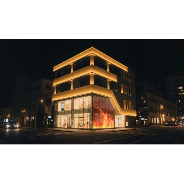 90% Transparency LED Film Screen , LED Digital Signage For Shopping Mall