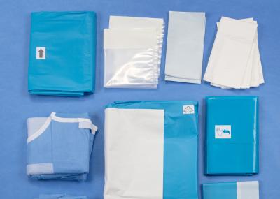 A laparoscopia que o procedimento médico abdominal embala cirúrgico estéril descartável drapeja