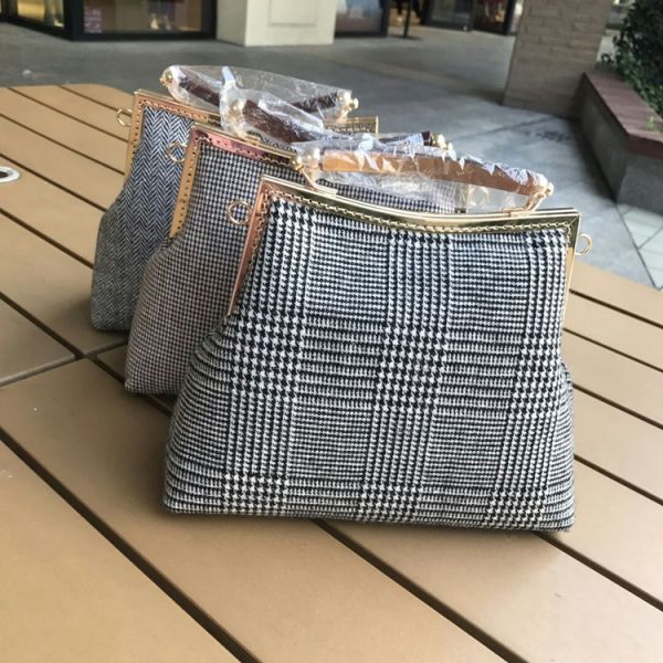 Double Kiss lock Coin Purse, Women Wallet, Double Pockets Wallet, Card Slot Wallet, Clutch Purse, Metal Frame, Gifts For