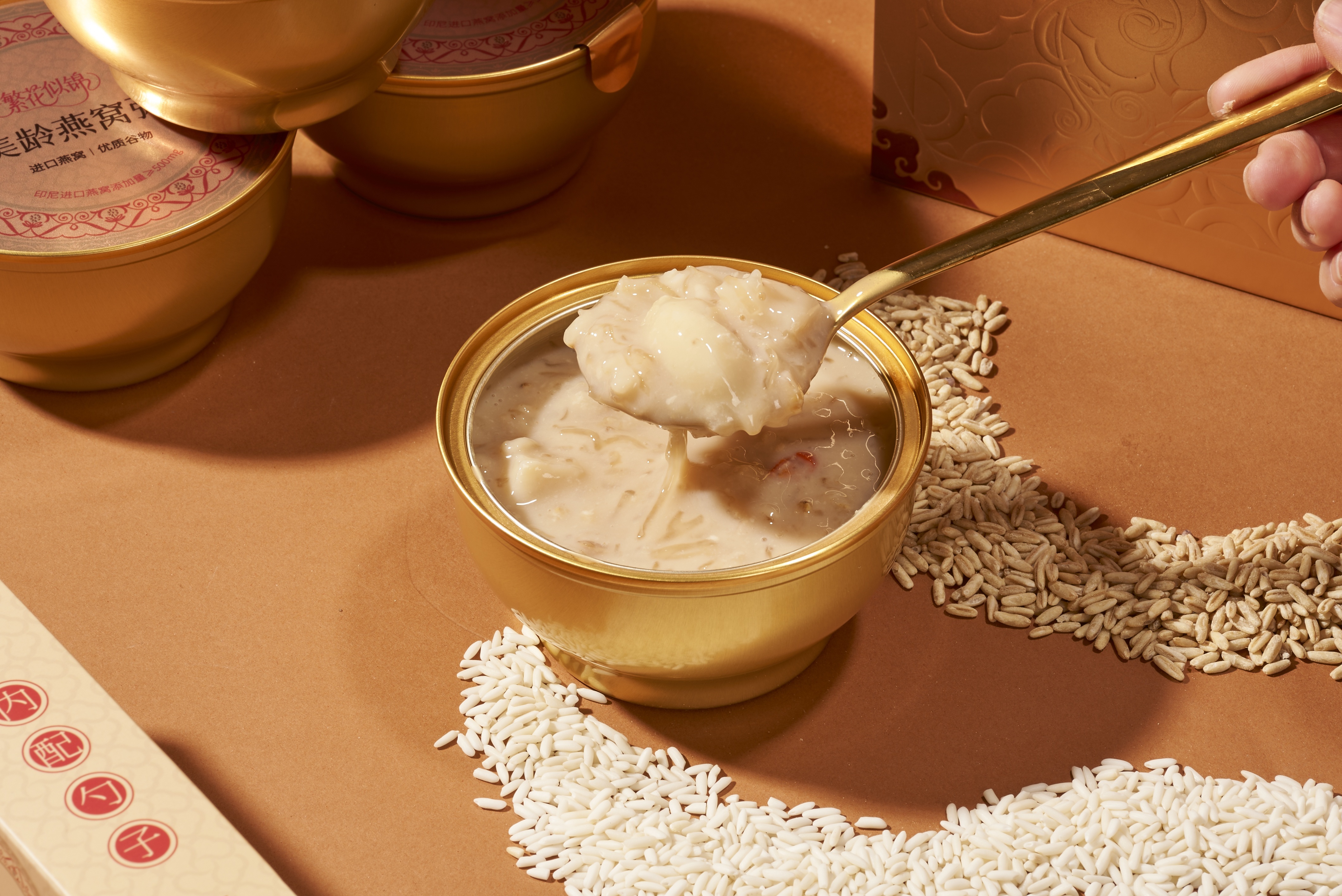 Food Bird's Nest Porridge Featuring Bird's Nest Main Ingredient Shelf Life 24 Months Stored Room Temperature Perfect For Long Term