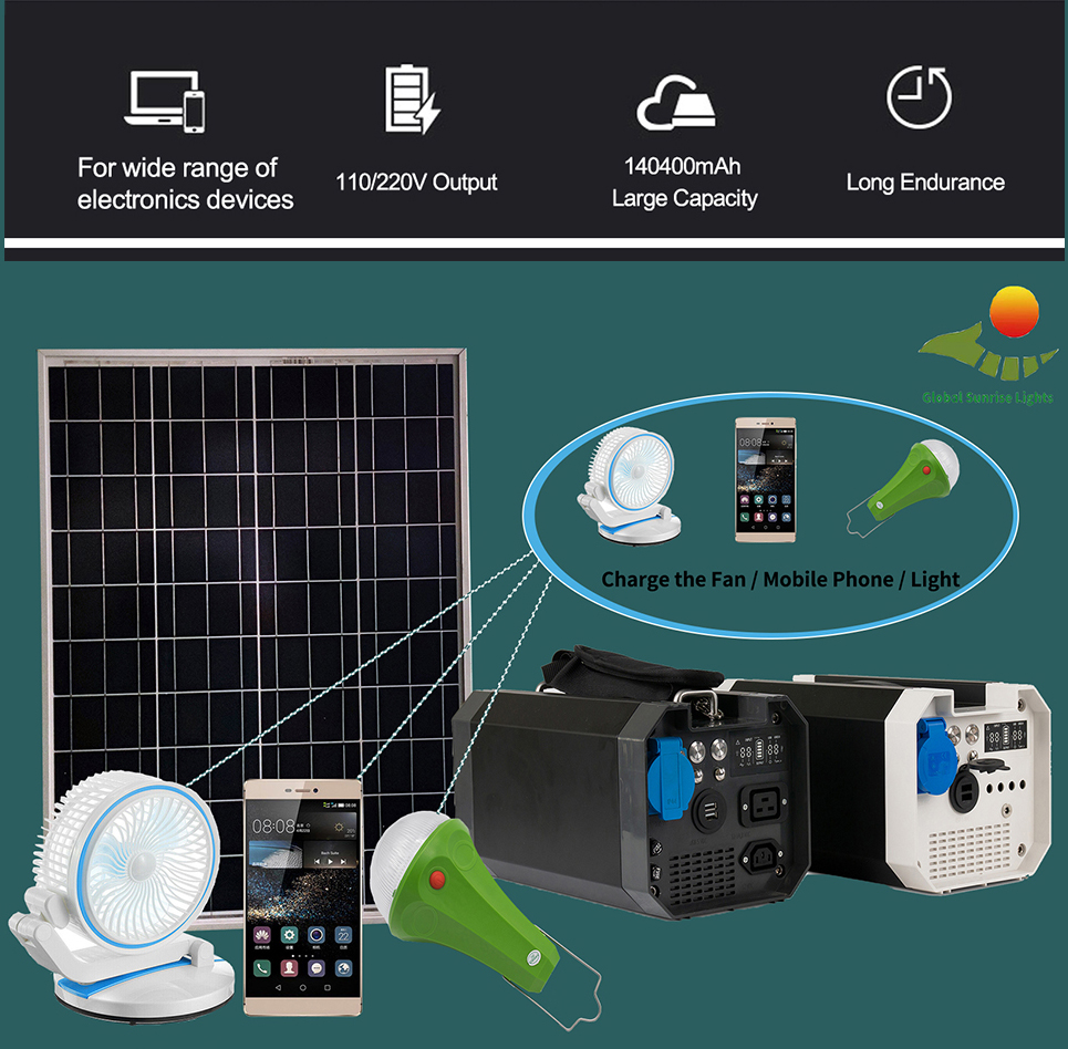 99,9% генератор солнечной энергии MPPT 500W небольшой портативный с панелью солнечных батарей