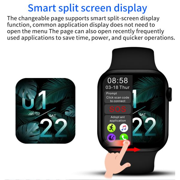 HL26Plus Smartwatch 1.75 Inch 320*385 Waterproof Sports Can Provide Customized