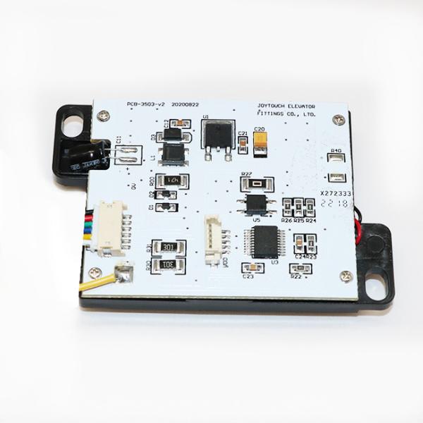 O elevador leve branco azul vermelho de Touchless da tecla acrílica PODA a parte externa do painel do botão