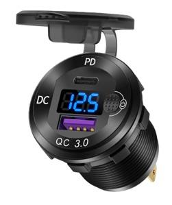 Le chargeur de voiture USB pour voiture à l'épreuve du feu ABS PC