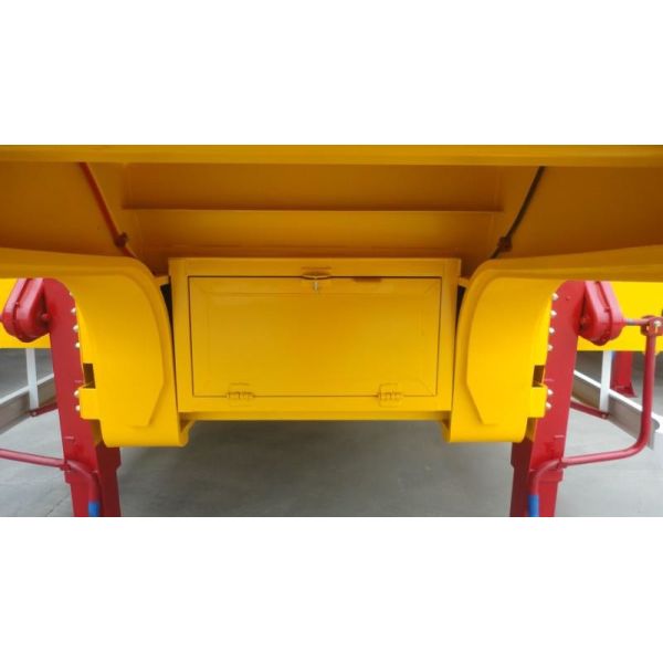 Gooseneck Lowboy Tri-axle Lowbed Platform Trailer  transporting heavy equipment grab excavator
