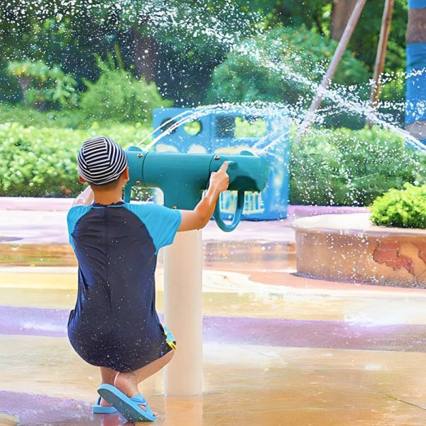 Aqua Amusement Playground Water Cannon Water Slide Playground Commercial Splash Pad Kits