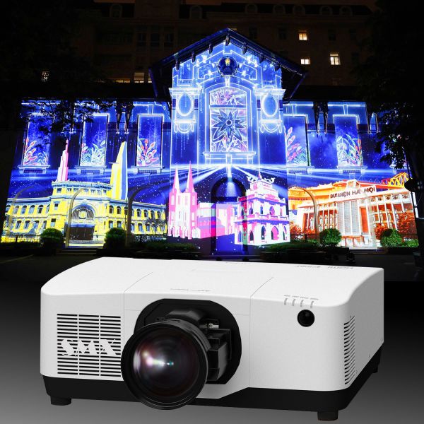 Easy Installation 3D Mapping Large Venue Projector Motorized Zoom Focus WUXGA Laser