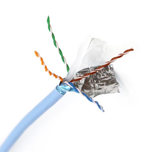 Electric  S/FTP Patch Cord Flexible Network Cable AL Foil Shielded Cat 6a Lan Cable