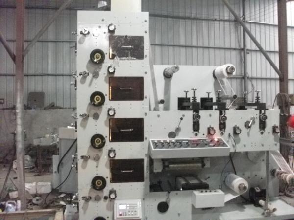 Paper Cup Narrow Web Flexo Printing Machine 5 Color 320mm With Auto Brake Conrtoller