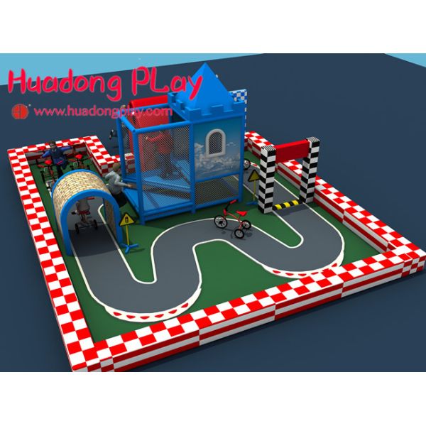 Interior Toddler Soft Play Equipment For Children'S Play Area Racing Customized