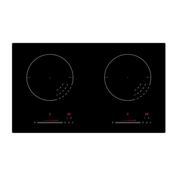 2 Zone Double Burner Induction Cooktop 9 Power Levels Booster