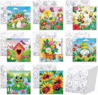 Kit de pintura pre-impreso para niños, 8 x 8 pulgadas