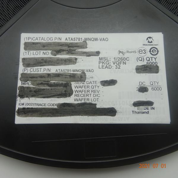 Componentes eletrônicos ATA5781-WNQW-VAO Circuito integrado novo e original IC