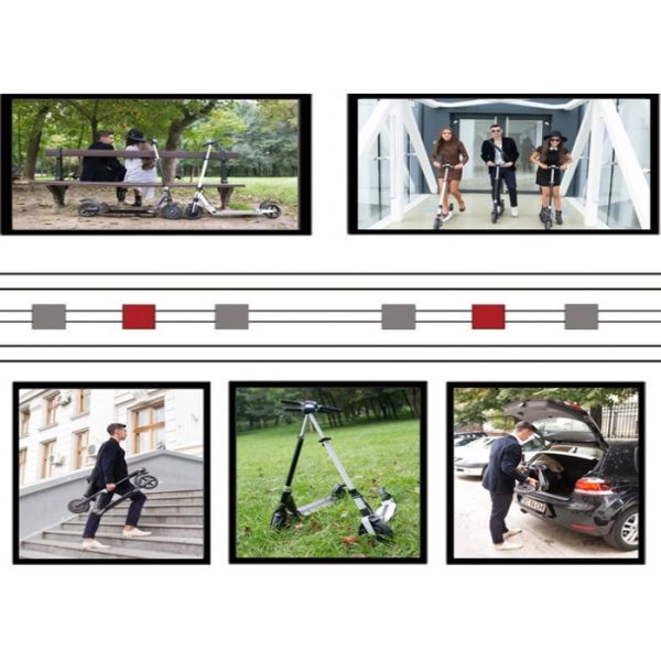 TM-RMW-H09 Two Wheel Mini Pink Electric Scooter , Ultra Light Electric Kick Scooter For Adults