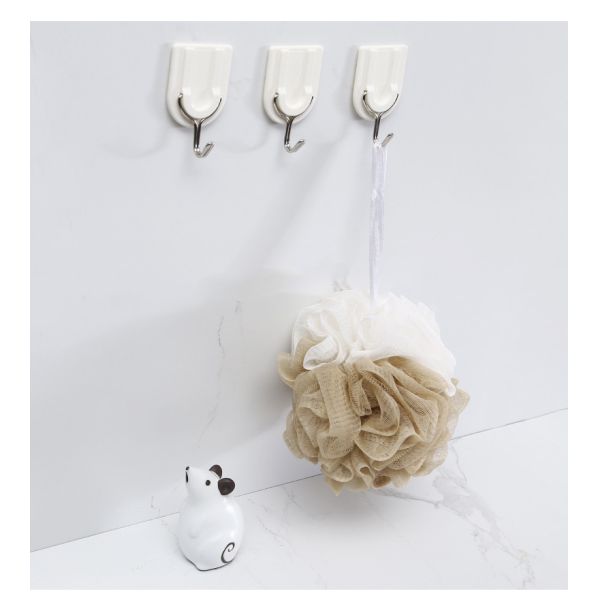 Sticker Bathroom Towel Removable Plastic Wall Hooks Adhesive