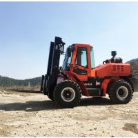 Carga de Ton Diesel Forklift Truck For do estojo compacto 3,5 e material do descarregamento