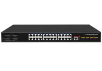 10G 24 Port Poe Switch L3 Managed Ethernet Fiber Switch 400W 4*10G Fiber Ports+24*RJ45 POE Ports