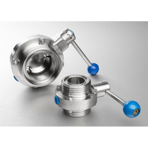 Stainless Steel Pneumatic 12'' Hygienic Butterfly Valves