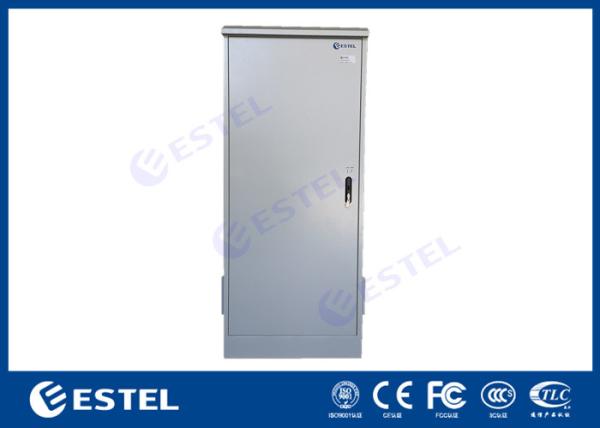 Single Wall SGCC Windproof Outdoor Rack Cabinet Galvanized Steel Front Back Door