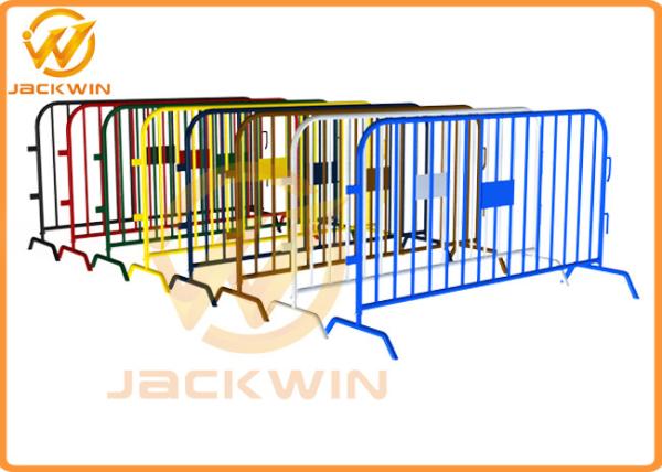 Stainless Steel Bridge Feet Crowd Control Barriers Hot Dipped Galvanized