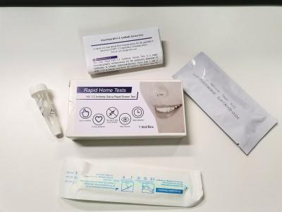Um auto rápido dos jogos do teste do Hiv da aprovação do Fsc da etapa usa rapidamente o resultado com saliva