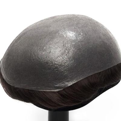 Système de cheveux humains à bonnet moyen 8x10, systèmes de cheveux réels, aspect naturel