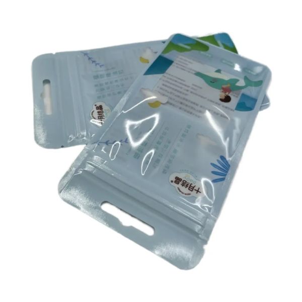 Thickened Sealed Bag Custom Size Plant Essential Oil Buckle Zipper Bag Tear Easy Tear Stand Alone Bag