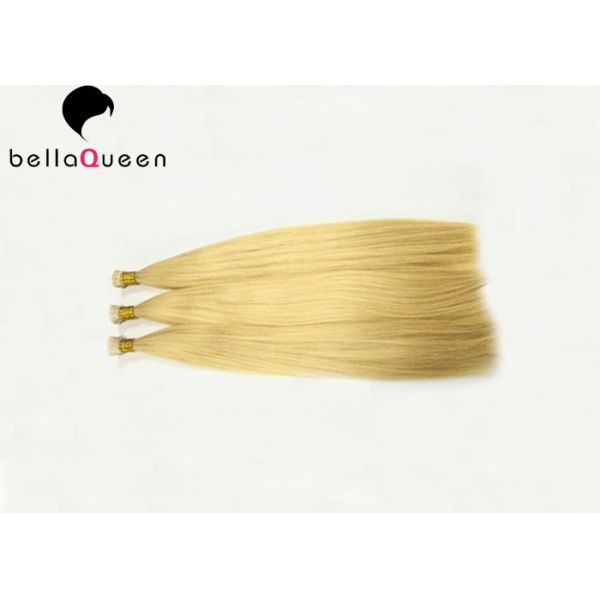 Extensiones planas rubias de oro duraderas del pelo de la extremidad 613# con la conclusión completa