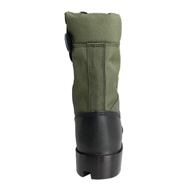 Botas Verdes Oxford Homens Botas de Treinamento Impermeáveis Feitas de Tecido Oxford e Couro Original