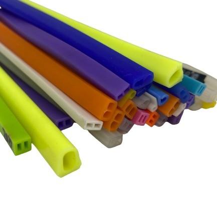 65±5/Customizable D Type Silicone Extrusions Flexible Heat Resistant Rubber Seal Strip