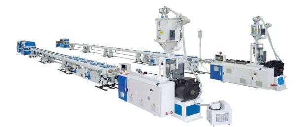 PE PPR PE-RT PA Dual Pipe Extrusion Production Line