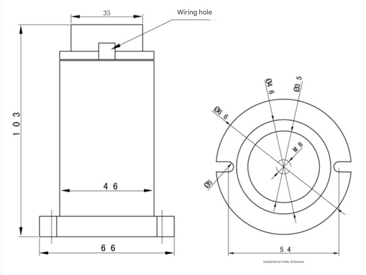Hua Heng VS-D Low-Frequency Vibration Displacement Sensor with 0.5Hz-200Hz Range and 8mV/μm Sensitivity for Ultra-Low Frequency Measurements