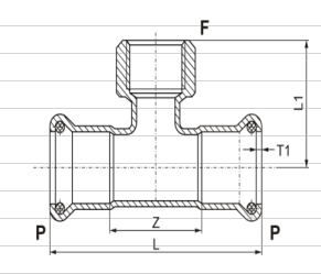 Cold Rolled 304 Ss Inox Press Fittings Seamless Thin Wall Easy Installation