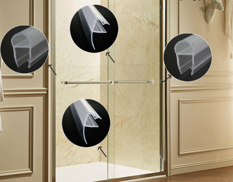 Силиконовый проем для стеклянных дверей для душа Предотвратить утечки и остановить повреждение водой