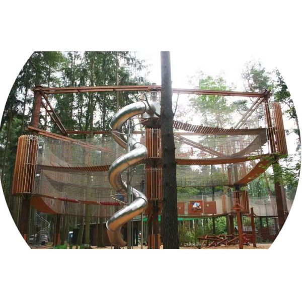 Outdoor Amusement Park Customized Cheap Kids Slide Wooden Outdoor Stainless Steel Playground