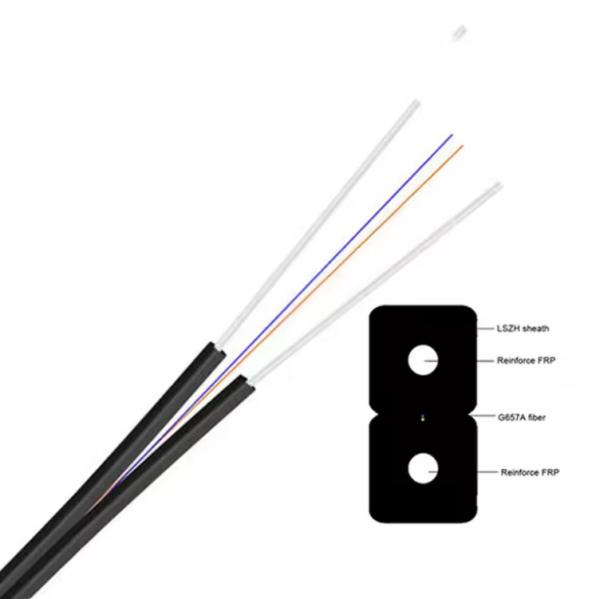 FTTH Drop Cable  Singlemode 1-2 Cores GJXFH FRP Strength Member