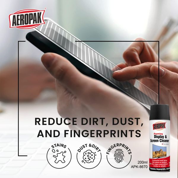 Aeropak 200ml Eco-Friendly Aerosol Computer & Mobile Phone Screen Cleaner Spray