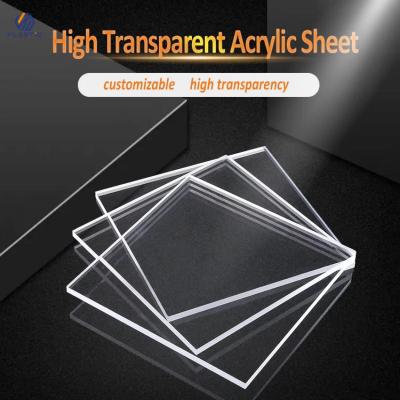 5 mm feuille acrylique transparente coupée à la taille feuille de plexiglas 1250x2450mm OEM