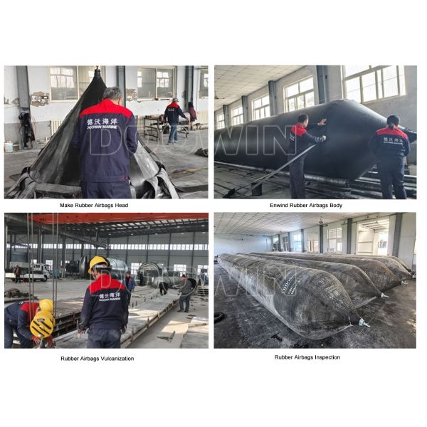 Anti Explosion Barge Launching Airbags 5m - 30m Marine Rubber Airbags For Haul Out