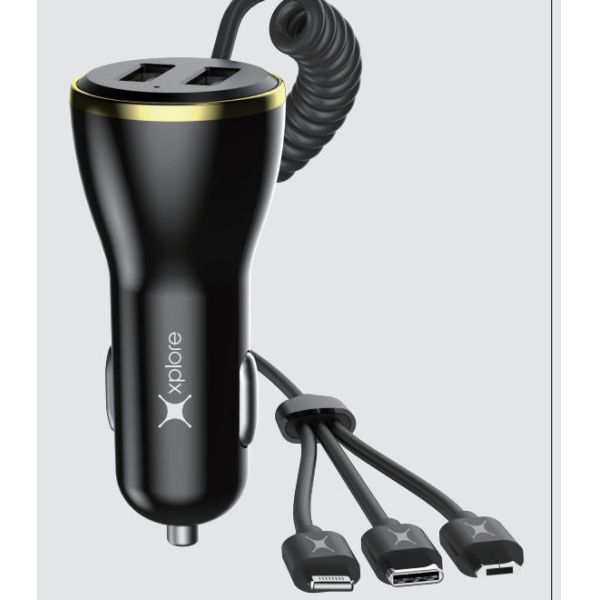 Dual USB Ports 5V 2.4A Universal Phone Charger 3 In 1 Phone Charger